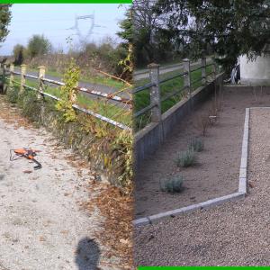 Aménagement extérieur avant/après